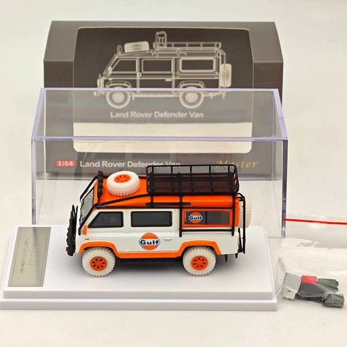 Master 1:64 Lan~over Defender Van Gulf Varnish Diecast Toys Models Hobby Gifts - Picture 8 of 14