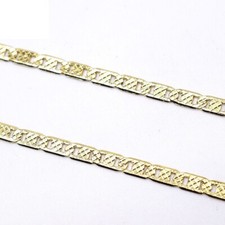 18k Layered Real Gold Filled Diamonds Cuts Links Chain 24"