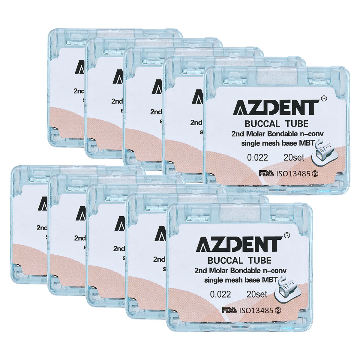 Dental Laboratory Orthodontic Buccal Tubes Tubes AZDENT Dental dental-laboratory-orthodontic-buccal-tubes-tubes-azdent-dental