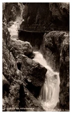 postcard Pathway Bridge in the Hollentalklamm Stream RPPC A0864