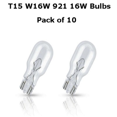 12V Wedge Capless Reverse Tail High Brake Rear Light Bulbs 16W 2x Clear 921B 12V Wedge Capless Reverse Tail High Brake Rear Light Bulbs 16W 2x Clear 921B