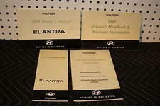 2003 Hyunai Elantra  Owners Manual  FREE SHIPPING