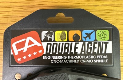 Free Agent DOUBLE AGENT Bmx Pedal Set 9/16 Black | eBay