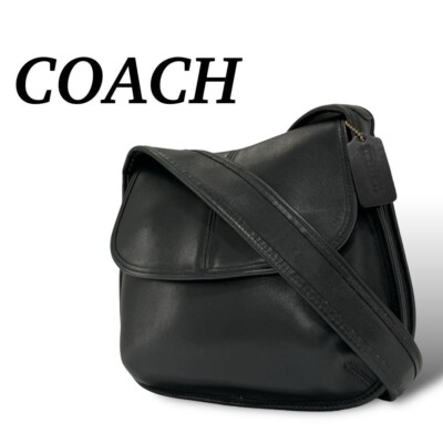 Extremely Rare Made In USA Old Coach 9034 Shoulder Bag Black