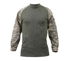 Rothco ACU Digi Camo Military Long Sleeve Lightweight Combat Shirt L-2X AIRSOFT