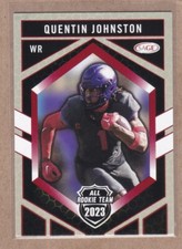 Quentin Johnston 2023 SAGE Rookie Team #RT-185 Red RC Los Angeles Chargers TCU