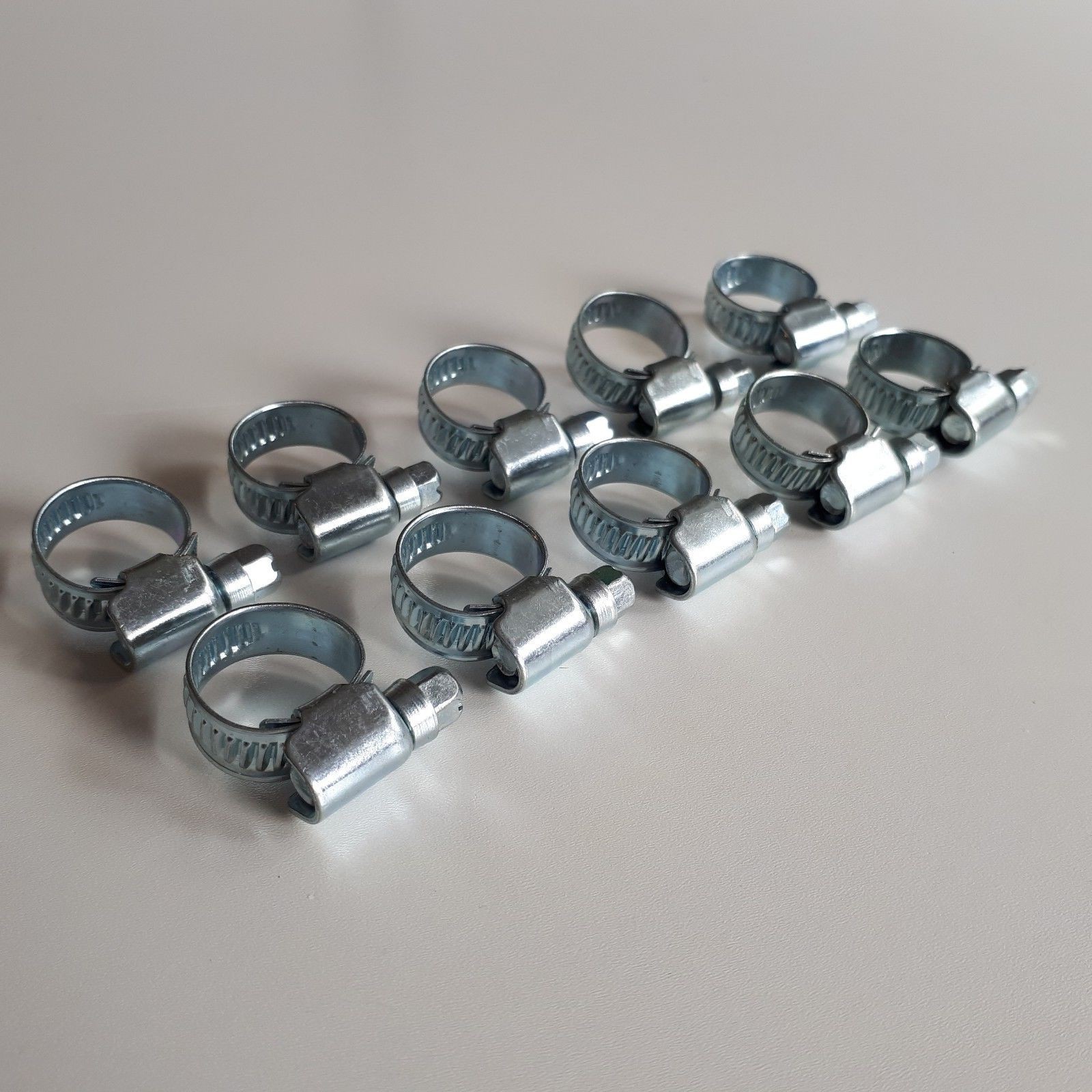 10 X WORM DRIVE CLIPS , JUBILEE CLIPS FOR GAS HOSE QUALITY STAINLESS