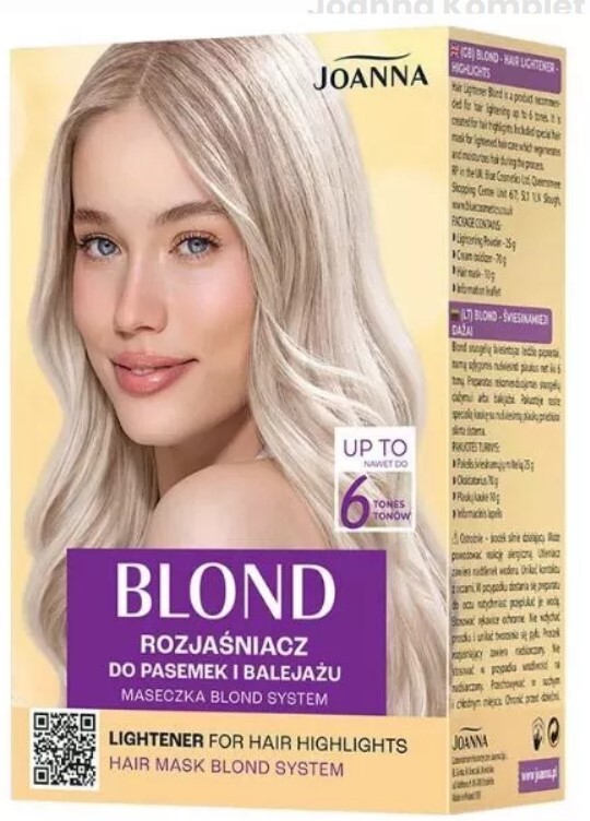 JOANNA BLOND LIGHTENER FOR HAIR HIGHLIGHTS LIGHTENING UP TO 6 TONES