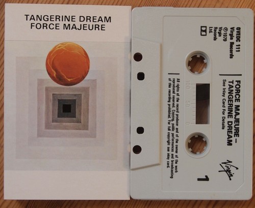 TANGERINE DREAM - FORCE MAJEURE (VIRGIN OVEDC111) 1980s UK CASSETTE REISSUE EX! - 第 1/3 張圖片