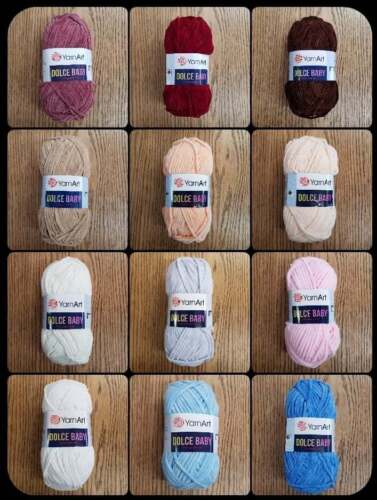 Baby Soft Fluffy Chenille yarn, Baby Dolce chenille yarn baby velvet yarn - Picture 5 of 85