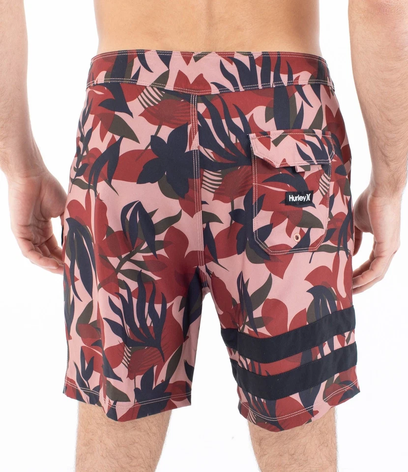 Costume Uomo Hurley Boardshort 18" Block party - Bordeaux - Imagen 2 de 4