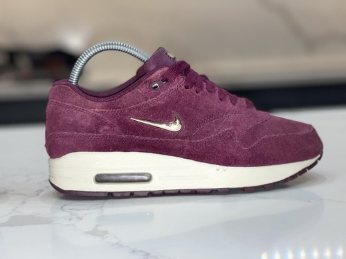Nike Air Max 1 Premium SC Jewel Bordeaux Burgundy Suede Uk 4 Eur 37.5 AA0512-600 - Picture 5 of 16