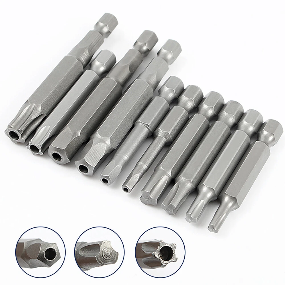 5 Star Trigeminal Pentagonal Drill Bits Security Tamper Proof 1 4