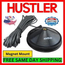 Hustler MBM Magnetic Mobile Antenna Mount for CB/Ham Radios Heavy Duty 95lb Pull