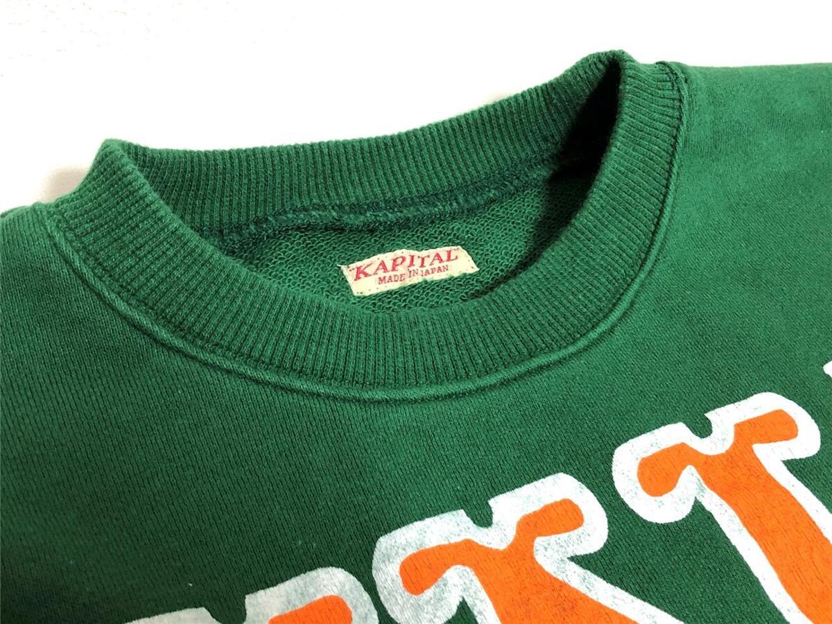 KAPITAL big kountry college sweatshirt wide laundry new KAPITAL big kountry college sweatshirt wide laundry new