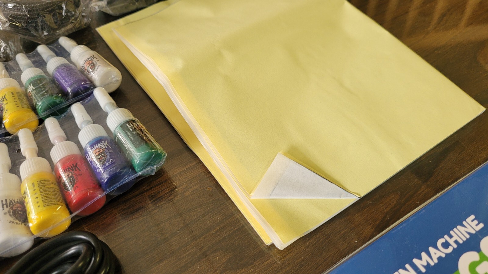 2x Beginner Rotary Wireless Tattoo Pen Kit With Supplies eBay