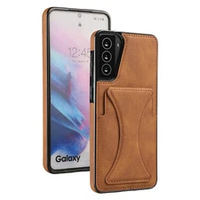 For iPhone 16 17 Pro Max 15 12 11 Shockproof Leather Wallet Card Stand Slim Case