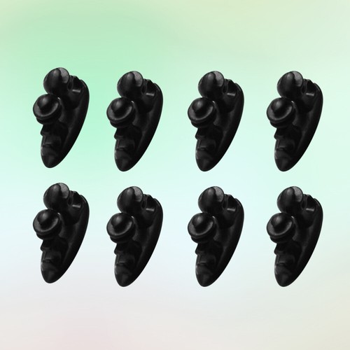 8pcs Clips autoadesivo Clips Organizzatore del cavo Dashboard multiuso (nero) - Photo 9/11