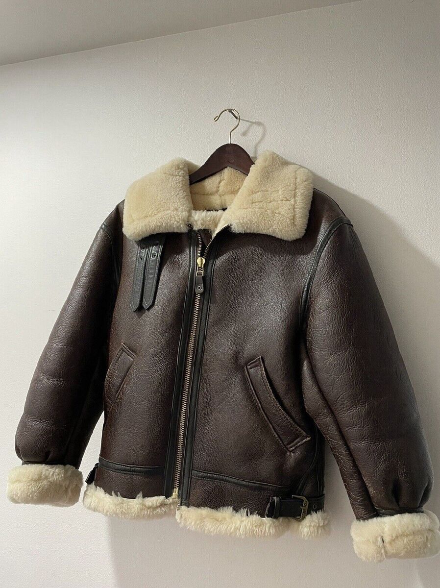 Schott NYC Classic Sheepskin Vintage Leather Bomber Jacket Schott NYC Classic Sheepskin Vintage Leather Bomber Jacket