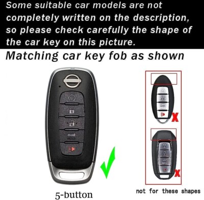 Fit Nissan Altima Murano Sentra Rogue 5 Button Remote TPU Key Fob - Foto 5