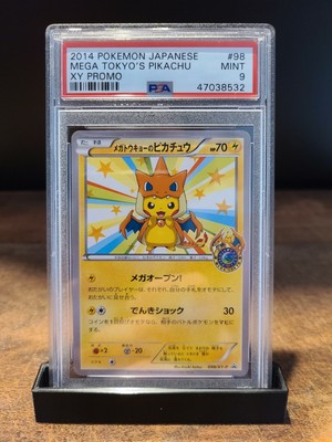 Pikachu Pokemon Mega Tokyo Charizard Card 098 Xy P Japanese Gem Mint Psa 9 Ebay