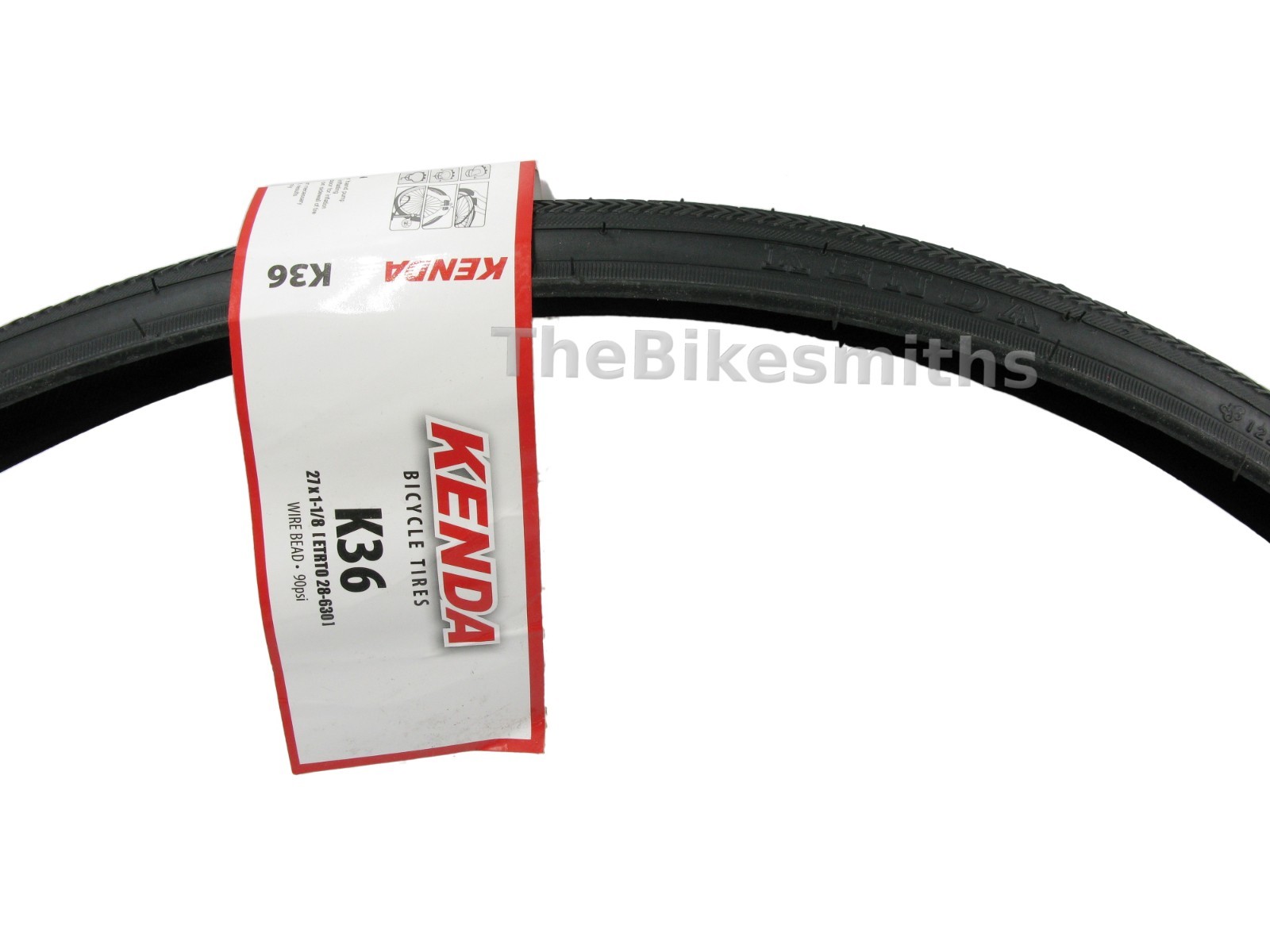 1 or 2Pak Kenda K36 27 x 1-1/8" High Pressure Bike Tire Black/ GumWall/ SkinWall