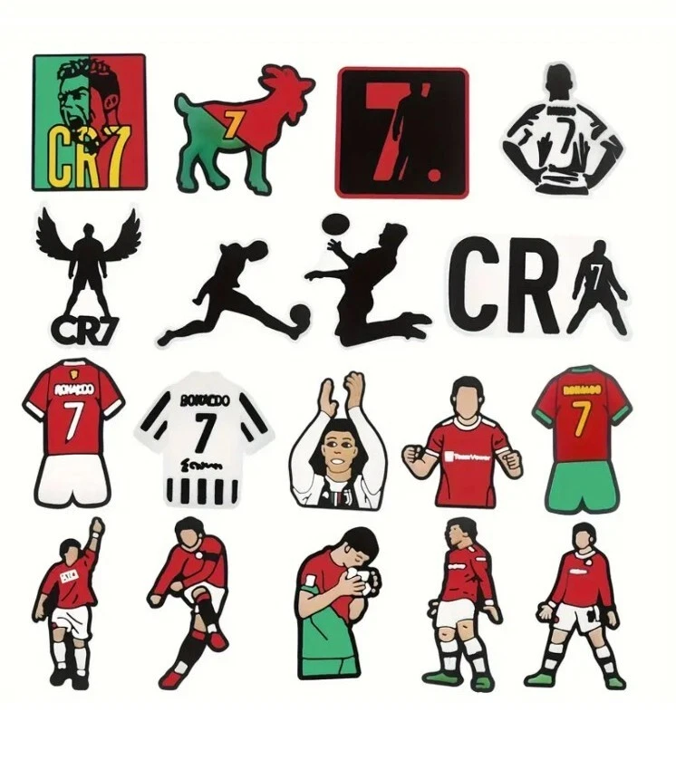 Cristiano Ronaldo Shoe Charms 18pcs Soccer , Football ,CR7 - image 3 of 4