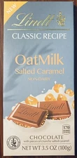Lindt classic NON DAIRY OatMilk Salted Caramel Chocolate Bar 3.5oz Plant Based