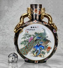 花瓶孔雀 孔雀花瓶中国古董花瓶| eBay
