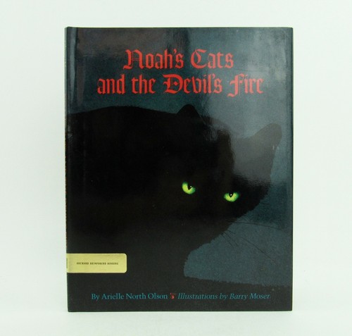 NOAH'S CATS AND THE DEVIL'S FIRE Arielle Olson & Barry Moser HBDJ signed EXC L1 - Imagen 1 de 7