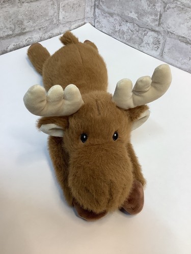 Peluche Mary Meyer Alce Raro Difícil de Encontrar Súper Suave 14” Lovey Brown Baby - Imagen 2 de 7