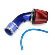 US 3" Car Cold Air Intake Pipe Kit Aluminium Air Filter Induction Flow Hose Pipe