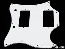 * NEW White PICKGUARD for USA Gibson SG Standard Guitar 3 Ply 11 Hole