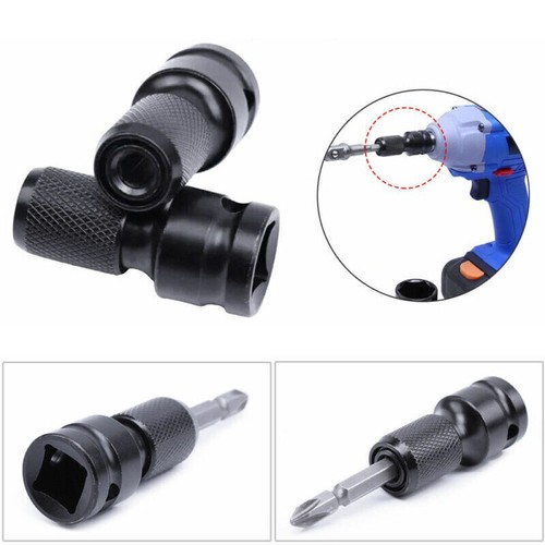 1/2'' Square To 1/4'' Hex Ratchet Socket Adapter Drive Converter Impact Wrench - Picture 3 of 8