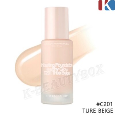 THE FACE SHOP fmgt Inklasting Foundation Healthy Glow 35ml C201 True Beige Vegan