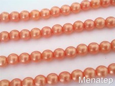 50 6 mm Czech Glass Round Beads: Sueded Gold - Hyacinth