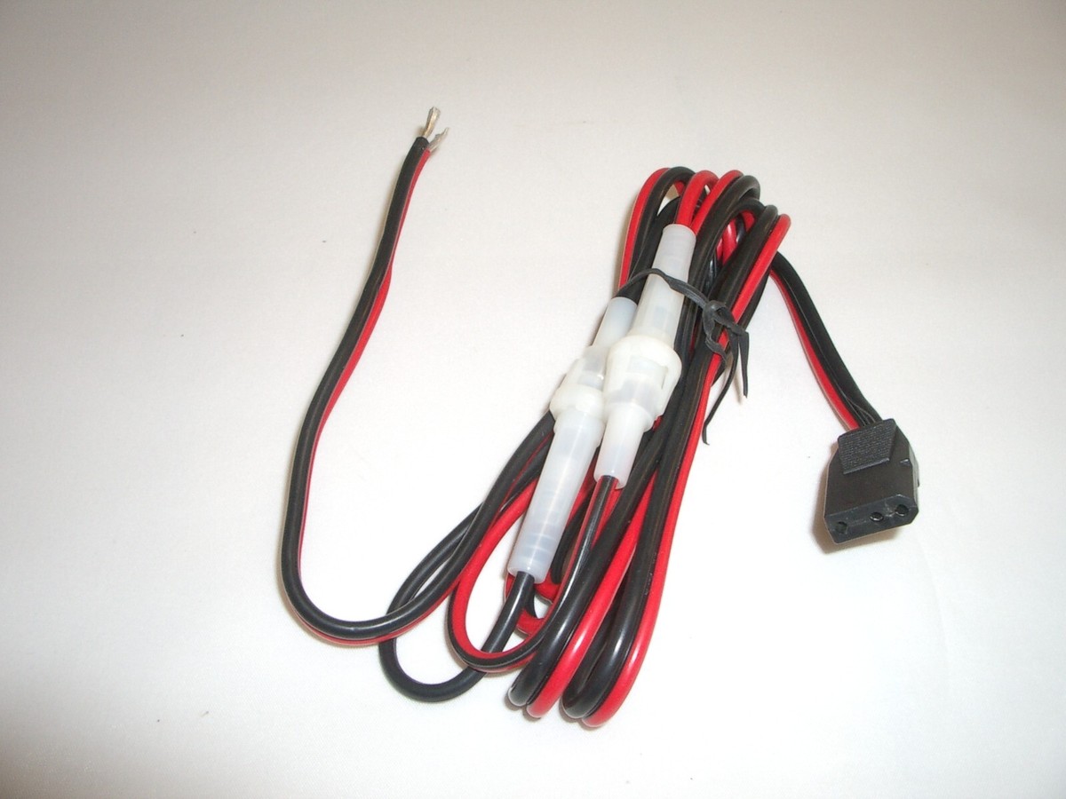 WORKMAN CB-3AXX 3 PIN 12GA DUAL FUSE POWER CABLE CORD FOR COBRA
