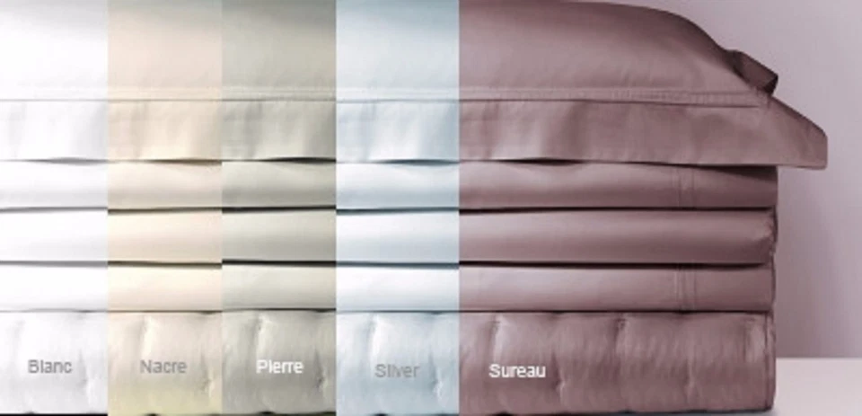 Yves Delorme Triomphe Taupe Euro Shams Par Sólido Sureau Algodón Satén París NUEVO Foto 4 de 4