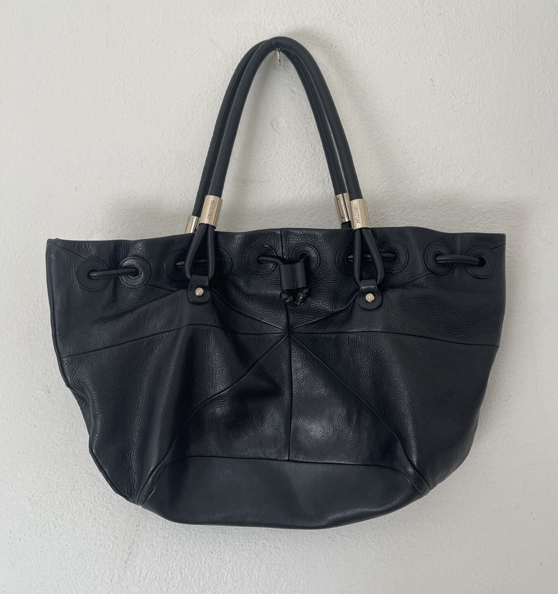 Oroton Large Tote Hobo Hand Bag Black With Dust Cover in VGC