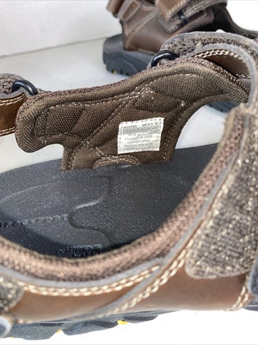Rockport Mens Sandals Size 9 Brown Straps A10701 Leather Uppers - Picture 2 of 4