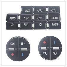 FOR 2007-2013 GM AC CLIMATE CONTROL BUTTON DECALS FOR GMC AND CHEVROLET TRUCKS