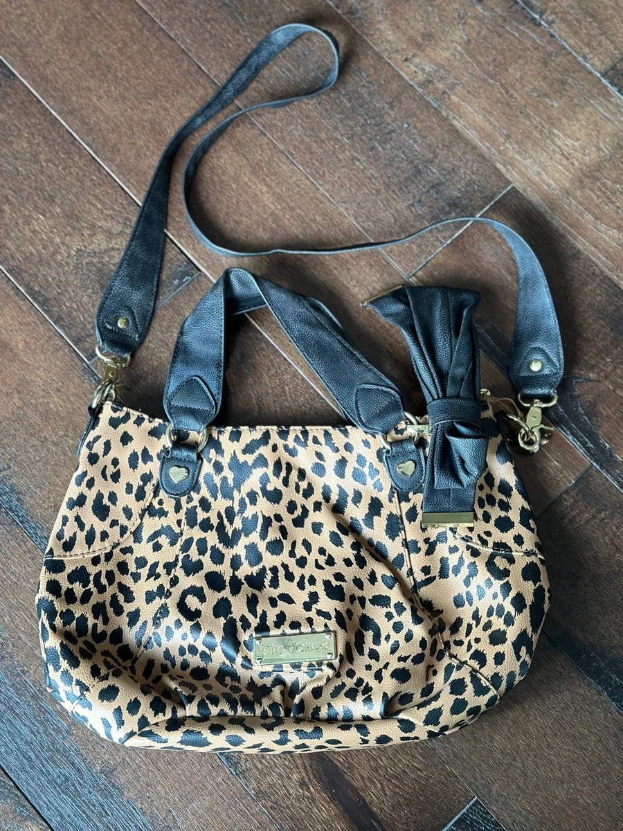 Betsey johnson leopard sales print purse