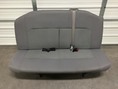 2008 2014 Ford Econoline Van Bench Seat 3 Person Gray Cloth Ebay