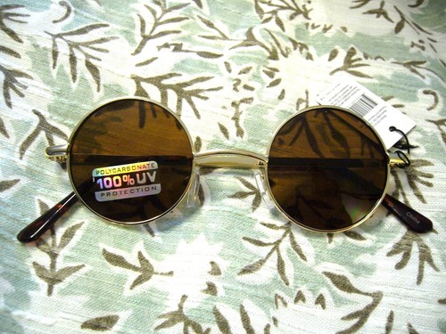 Men's Sunglasses Small 1 3/4" Classic Round John Lennon Women's Sunglasses 3104 - Picture 15 of 16