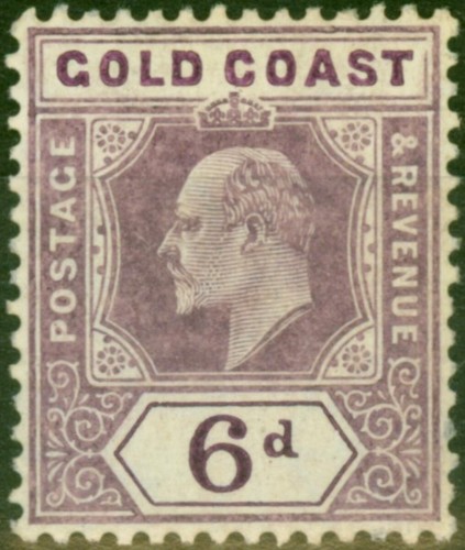 Gold Coast 1908 6d Dull & Deep Purple SG64 Fine LMM