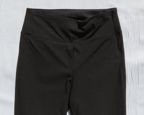 $108 ATHLETA US Women’s XS 0 Black Wander Slim Ankle Pants Side Zip Commuter EUC - Picture 2 of 5