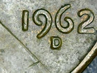1962-D Lincoln Memorial Cent — photo from another recent sale