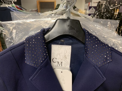 HKM Venezia Competition or Show Jacket - Dark Blue with Crystals - Picture 3 of 4