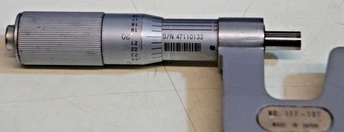 Mitutoyo 117-107 0-1" inch Interchangeable Anvil Micrometer MISSING PARTS
