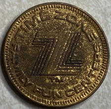 Time Zone Family Fun Centers Arcade Game Token T7907